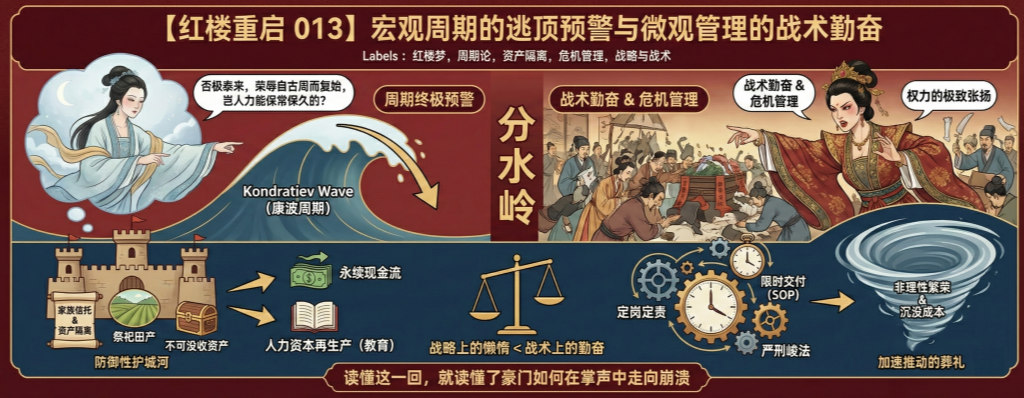 【红楼重启 013】宏观周期的逃顶预警与微观管理的战术勤奋
