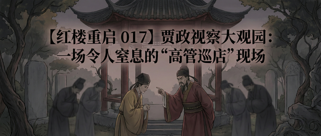 【红楼重启 017】贾政视察大观园：一场令人窒息的高管巡店现场