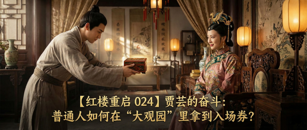 【红楼重启 024】贾芸的奋斗：普通人如何在“大观园”里拿到入场券？