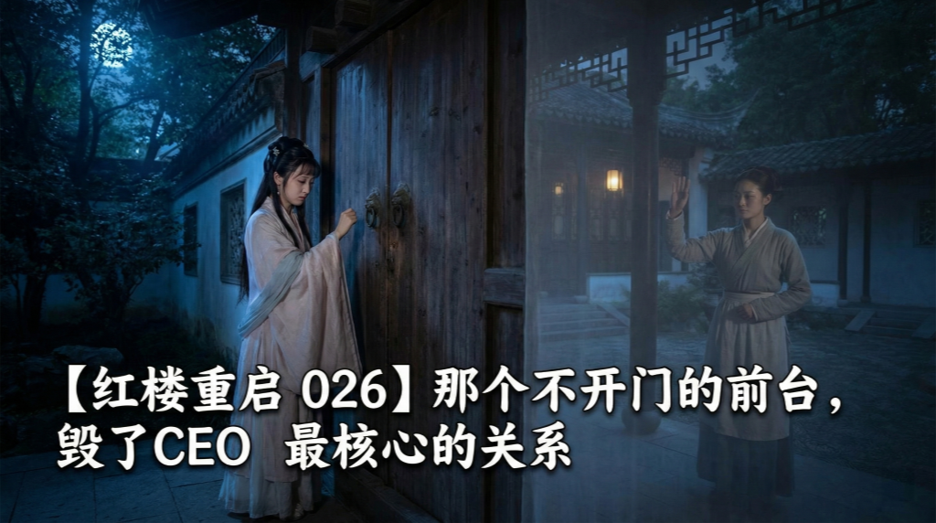 【红楼重启 026】那个不开门的前台，毁了CEO最核心的关系